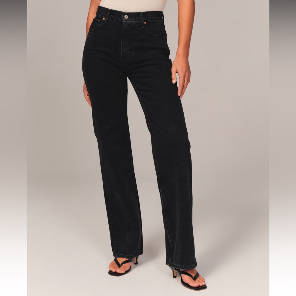 Abercrombie high rise 90s relaxed jeans